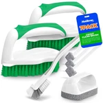 Holikme 7 Pack Deep Cleaning Brush Set, Scrub Pads With 5 Piece Green. Fixed Price $16.59.