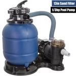 13IN Sand Filter 2640GPH 0.35HP Above Ground Swimming Pool Pump Intex Compatible. Fixed Price $179.20.