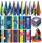 Beach/swim Towels - Sand Free, Microfiber, Ocean/beach Theme 59X28 Inches.. Fixed Price $15.25.