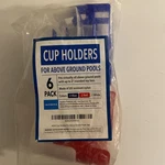 Impresa 6 Pack Drink Holders For Above Ground Pools- 2 Red, White, Blue. Fixed Price $9.77.