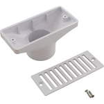 Gutter Drain, Pentair 2.5" X 6", W/grate, White : 542039. Fixed Price $21.14.