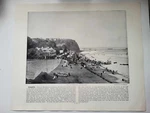 Vintage Antique Print 1895 Round Coast Penarth Esplanade Head. Fixed Price $21.81.