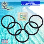 5PACK. PTK-303. Aqua-flo (FF-14-02) Seal Cup O-ring By Pooltek Usa. Fixed Price $15.56.