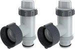 Poolhacker Plunger Valve Above Ground Fitting 2 Pack New Box. Fixed Price $9.89.