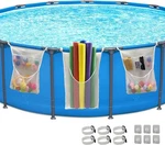 Poolside Float Storage, 3-PACK Mesh Bags With 6 Adhesive Hooks. Fixed Price $18.88.
