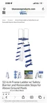 Swimline 87950 Above Ground Pool Entry Ladder. Fixed Price $100.00.