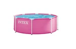 Intex 8FT 30IN Pink Metal Frame Above Ground Swimming Pool (pump Not Included). Fixed Price $71.99.
