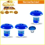 Hydrotools 8715 Pool Dispensers 2-PACK Adjustable Chlorine Bromine Floaters. Fixed Price $26.92.