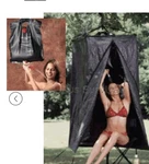 Texsport Camping Privacy Shelter & Shower Combo Tent 5GALO Solar 30X30X72. Fixed Price $58.00.