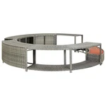 Hot Tub Surround Swim Spa Enclosure Gray Poly Rattan Vidaxl. Fixed Price $624.99.