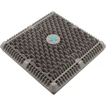 Main Drain Cover, Aquastar Wave, 12" Square, W/fr, Lt Gry, Vgb. Fixed Price $208.90.