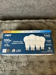 Feit Electric 100W Replacement 17.5W Dimmable Led A21 Bulbs, 4-PACK M65C. Fixed Price $17.99.