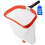 14'' Pool Net, Skimmer With Ultra Fine Mesh Netting Bag, Aluminum Fr.... Fixed Price $26.08.