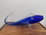 Vintage Cobalt Blue Handblown Fish Glassworks Chribska 14 3/4" Czech. Fixed Price $125.00.