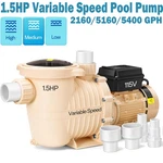 1.5HP Variable Speed Pool Pump 115V 5400GPH Self Priming Inground Above. Fixed Price $189.96.