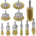11 Pcs Brass Wire Wheel Brush 1/4 Inch Hex Shank For Drill Rust Cleaning. Fixed Price $23.26.