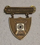 Coast Guard Rifle National Excellence-in-competition Badge Bronze (color). Fixed Price $30.45.