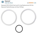 Hayward SPX1434JA Seal And O-ring Replacement Kit. Fixed Price $14.99.