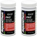 Aquachek Chlorine Test Strips (100 Count) - Pack Of 2. Fixed Price $31.99.