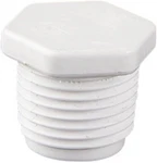 Custom Molded Products 2IN Male Threaded Plug White Clean Out 25520-050-020. Fixed Price $9.95.