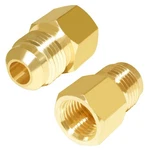 Joywayus Brass Tube Fitting Coupling Gas Adapter 3/8"FLARE Male X 3/8"N.... Fixed Price $18.15.