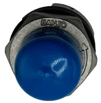 Lot Of 2 Banjo Bulkhead Tank Fitting, 3/8", W/epdm Gasket, Blue. Fixed Price $90.51.