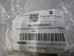 Genuine Paramount Pcc 2000 Rot.nzl With Nozzle Jet Inserts, Gray 004552502002. Fixed Price $70.00.