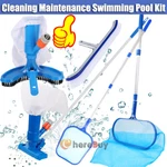 Cleaning Maintenance Swimming Pool Kit With Vacuum, Skimmer, Telescoping Pole Us. Fixed Price $17.99.