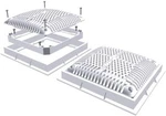 Hayward 9 X High Flow Pack Cover Inner Frame WG1031HF2PAK2. Fixed Price $190.95.