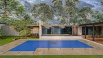 Waterwarden Solid Vinyl Pool Safety Cover 16X32 Left Step Blue. Fixed Price $519.00.