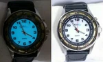 Men Globlu Watch GLB186 White Face Silver Bronze Case Black Faux Leather Band. Fixed Price $47.96.