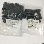 Stockcap Black Plastic Caps 701-89, 1" Id, (8X) 985057 3"L & (95X) 287243 1/2"L. Fixed Price $30.00.