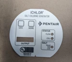 Pentair Ichlor 180 Degree Face Label 523104. Fixed Price $20.00.