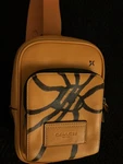 Coach Orange Crossbody Bag Strap Custom Naruto Leaf Village/nine Tail Design. Fixed Price $98.00.