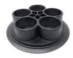 Caretaker 99 5-PORT Bottom Plate 2" Plumbing Housing (black). Fixed Price $116.95.