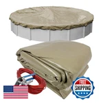 Robelle 15 Ft Premium Tan Winter Cover For Above Ground Pools 4 Overlap. Fixed Price $128.68.