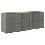 Storage Unit Outdoor Cabinet Patio Box Poly Rattan Vidaxl. Fixed Price $285.99.